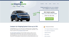 Desktop Screenshot of carshippingquote.com