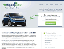 Tablet Screenshot of carshippingquote.com